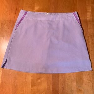 Lady Hagen Purple Seersucker Golf Skort